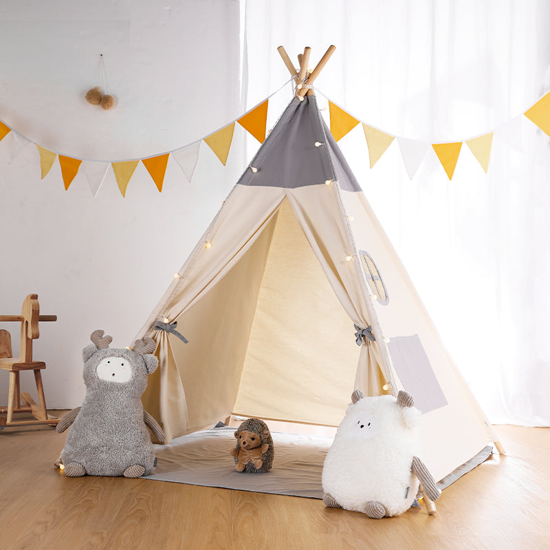 Tente tipi pliable pour enfants, tente pour tout-petits avec LED