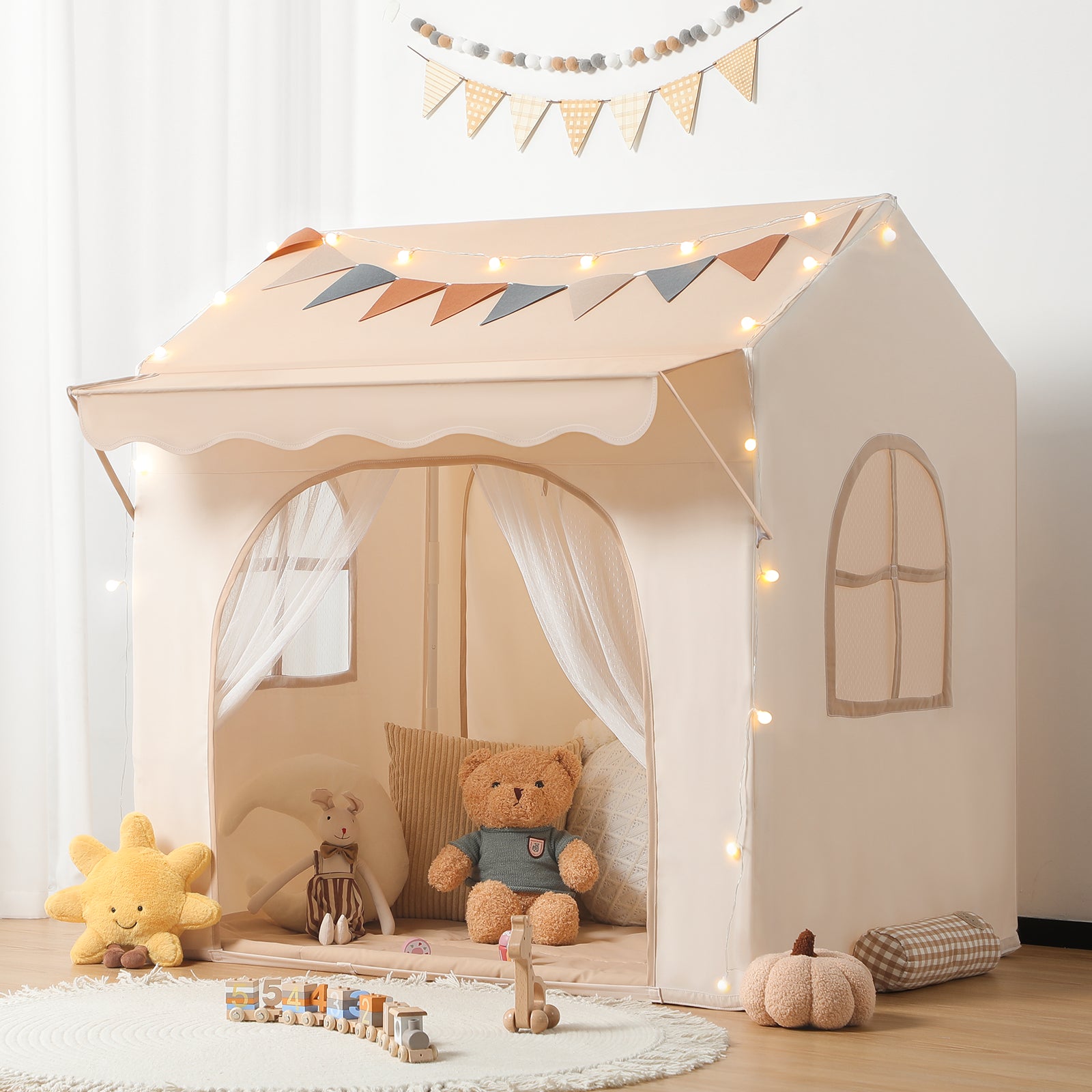 indoor tent besrey Toddler Tent 2 in 1 with Eave