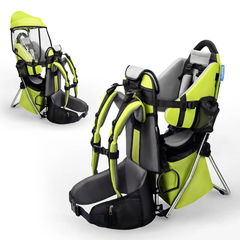 kids hiking backpack green