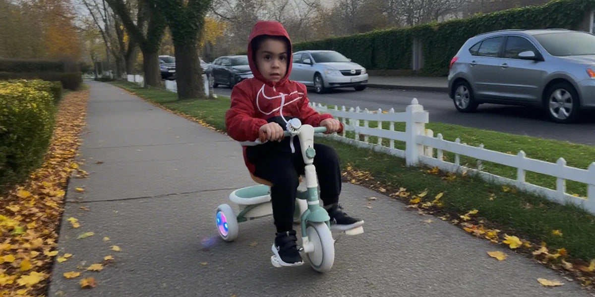 2025 Back-to-School Guide: Shorter Days, Brighter Rides: Make Your Light-Up Toddler Tricycle Visible at Dusk