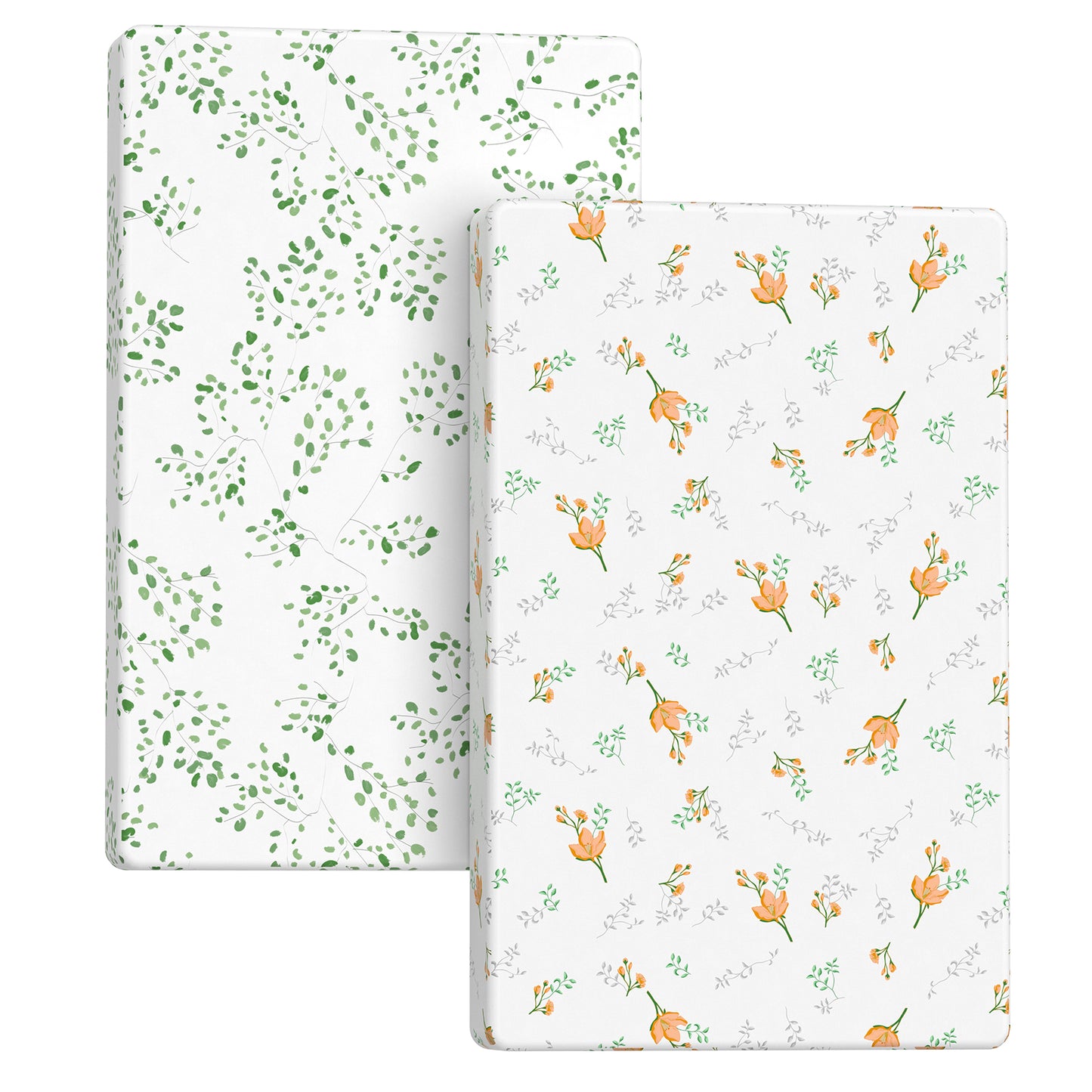 Bedding Sheet for Baby and Infant | Green Plant Themed Design , 4 Sizes Available