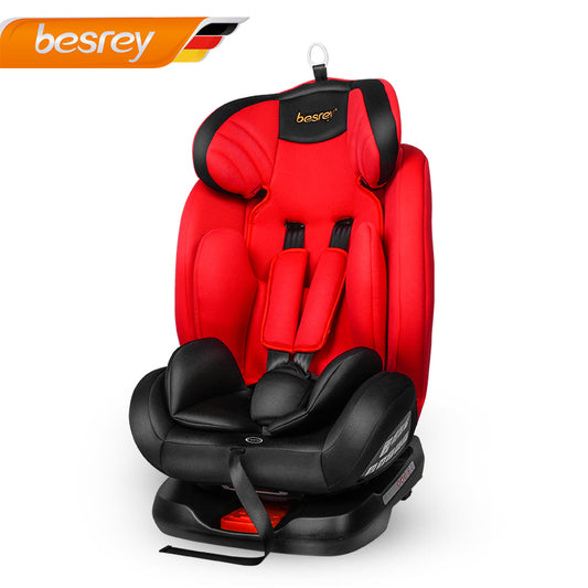 besrey child safety seat, for 0-4-12 years old, can be installed with isofix hard interface