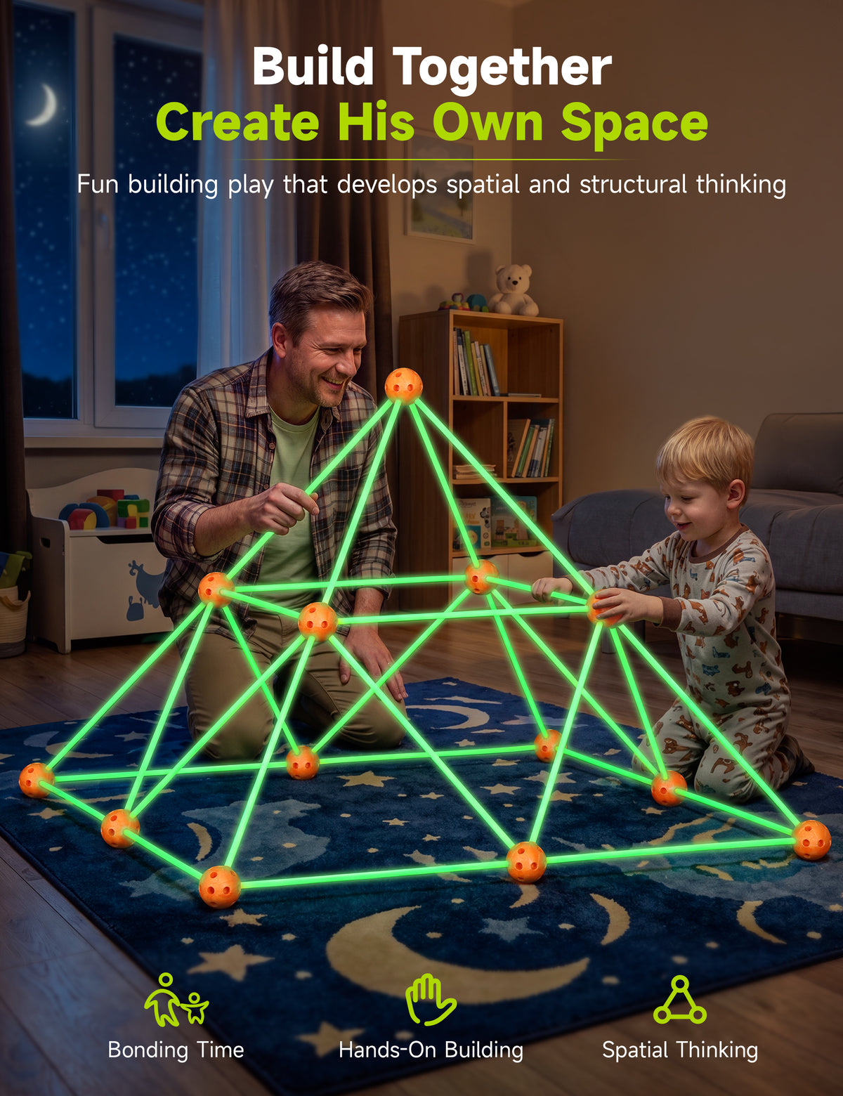 besrey Cave Building Children, 144 Pieces Cave Construction Toy