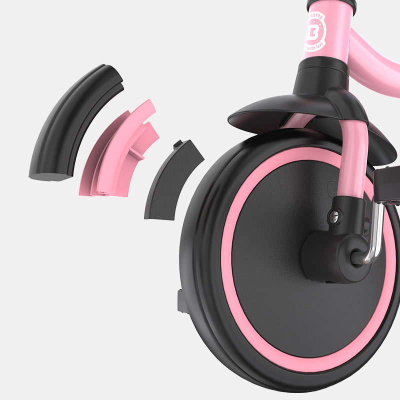 Besrey Toddler Tricycle with Bell,Adjustable backrest, Storage space