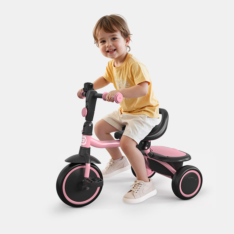 Besrey Toddler Tricycle with Bell,Adjustable backrest, Storage space