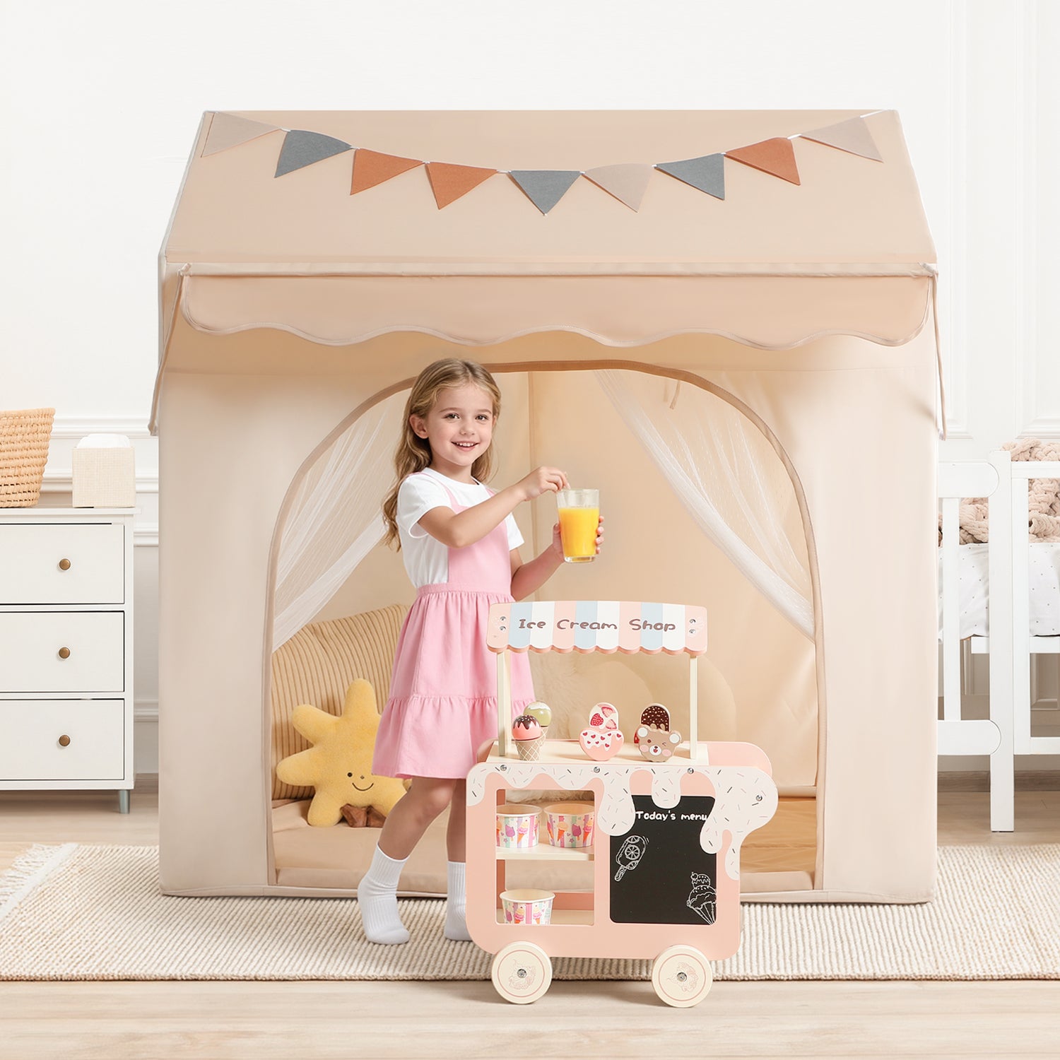 besrey Toddler Tent 2 in 1 with Eave