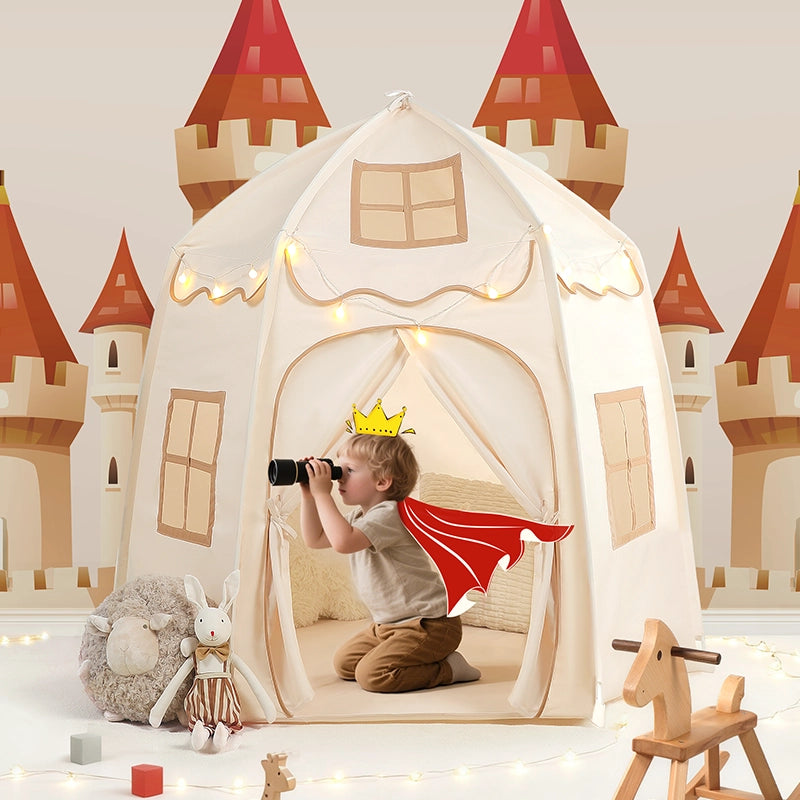 besrey Large Kids Playhouse, Children's Fort with Star Lights