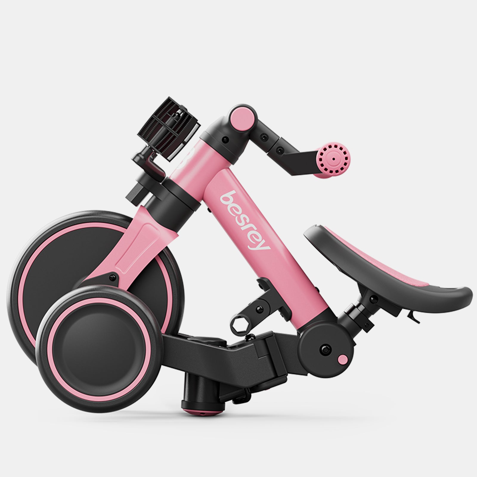 besrey Toddler Tricycle  with Push Handle, Backrest and Safety Belt