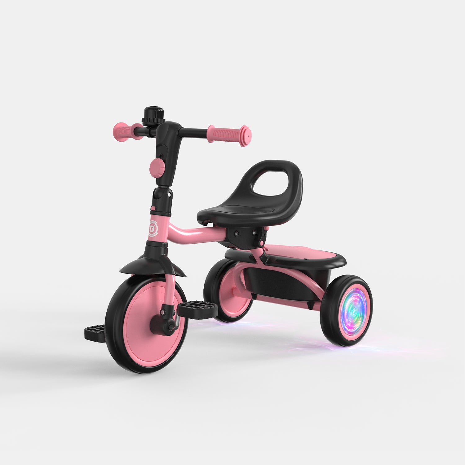 besrey Kids Tricycle with Flash Wheels & Bell, 18 Months to 5 Years