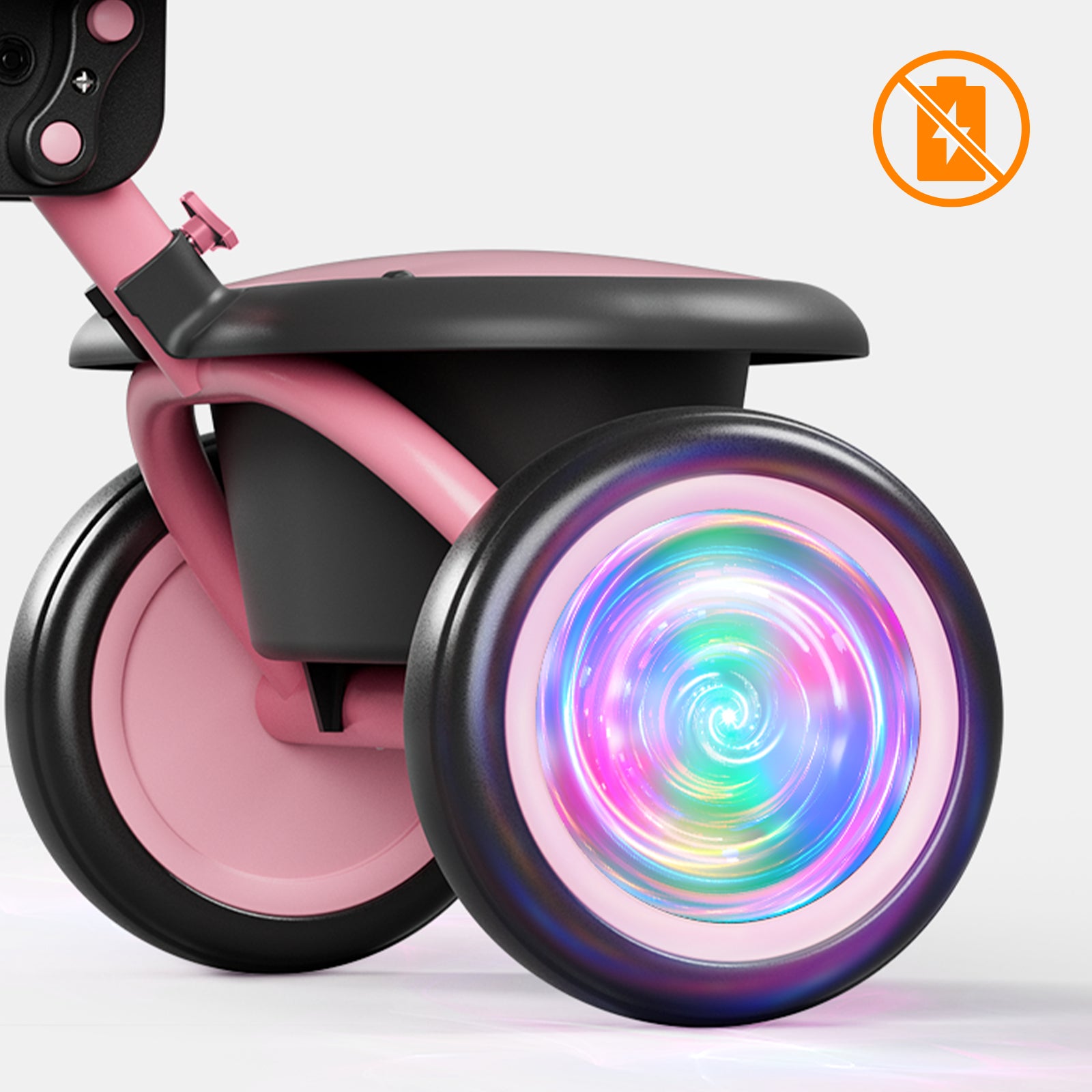 besrey Kids Tricycle with Flash Wheels & Bell, 18 Months to 5 Years