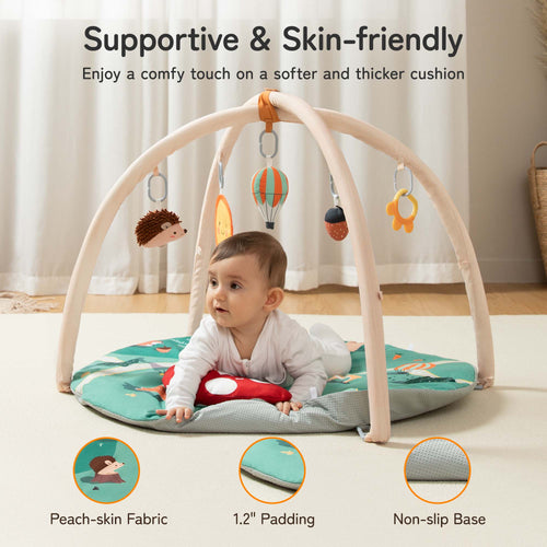 Besrey Baby Play Mat para bebés y niños pequeños de 0 a 12 meses