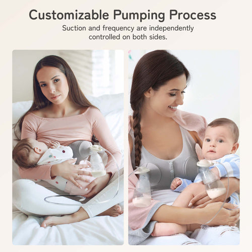 Besrey Double Electric Breast Pump, Separate Double Pump with 3 Modes & 9 Levels