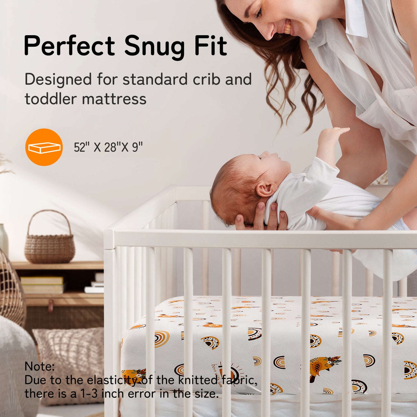 Sábana para Bebé y Bebé | 2 diseños temáticos, 4 tamaños disponibles