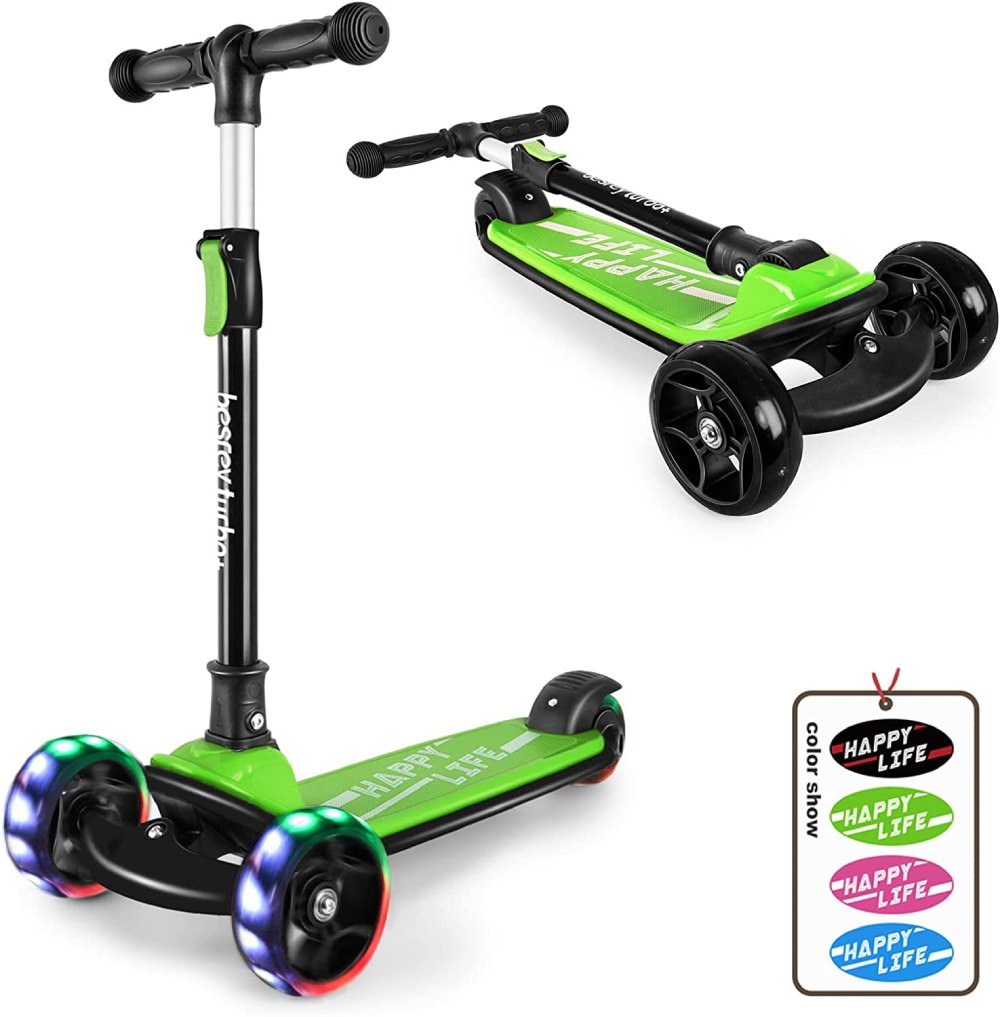 best scooters for kids green