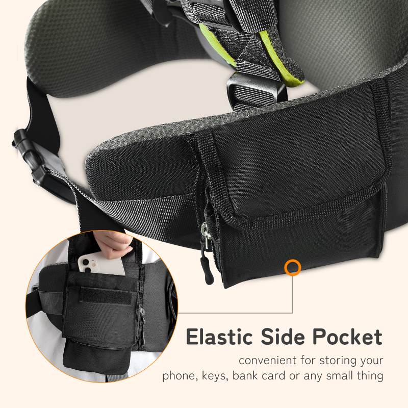 elastic side pocket