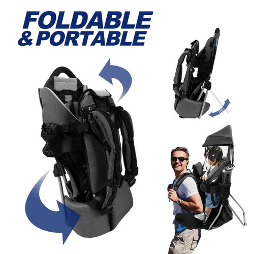 foldable and portable grey