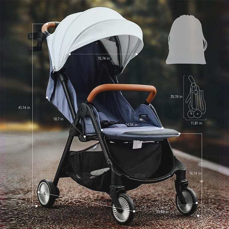 size of the easy fold stroller