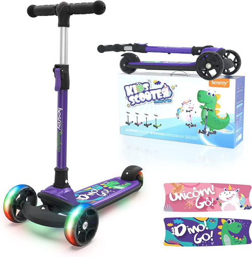 BENEVE Scooter para Niños, Patinete de 3 Ruedas para Niños de 4 a